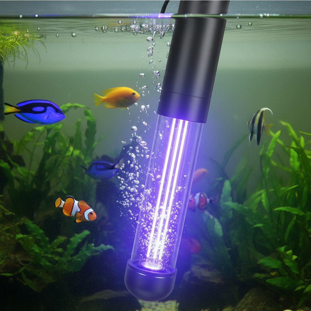 Submersible UV Light Lamp Waterproof Ultraviolet for Aquarium Fish Tank Pond Water Clean